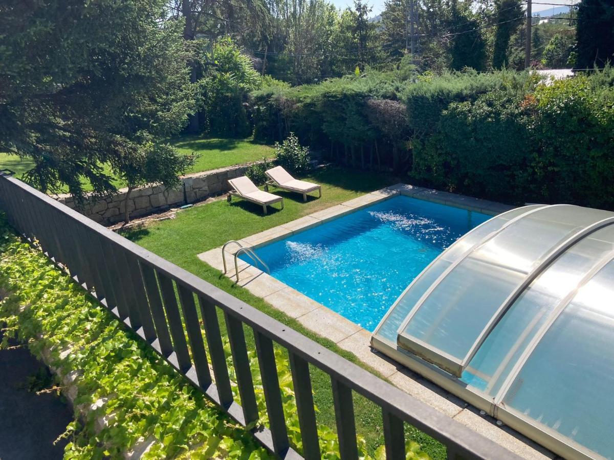 Los Cedros, Gran Chalet Con Piscina Y Apartamento En Navacerrada Extérieur photo